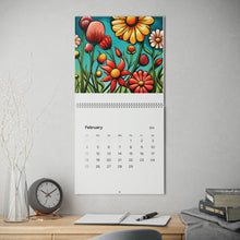Load image into Gallery viewer, Standard Wall Calendar (2024) - Flowers