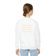 Load image into Gallery viewer, Crewneck Sweatshirt - Youth - Sunflower