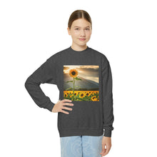 Load image into Gallery viewer, Crewneck Sweatshirt - Youth - Sunflower