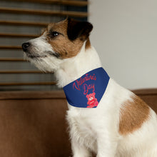 Load image into Gallery viewer, Pet Bandana Collar - Valentines Day - Dark Blue