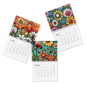 Standard Wall Calendar (2024) - Flowers