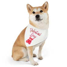 Load image into Gallery viewer, Pet Bandana Collar - Valentines Day - White
