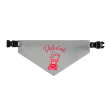 Load image into Gallery viewer, Pet Bandana Collar - Valentines Day - Grey