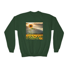 Load image into Gallery viewer, Crewneck Sweatshirt - Youth - Sunflower