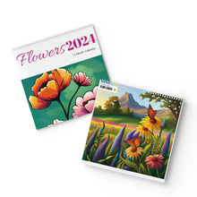 Load image into Gallery viewer, Standard Wall Calendar (2024) - Flowers