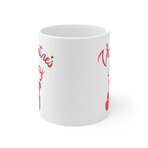 Mug - Valentines Day - White Ceramic  11oz