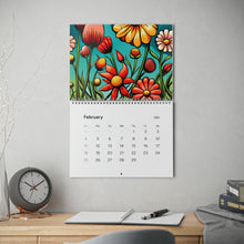 Load image into Gallery viewer, Standard Wall Calendar (2024) - Flowers