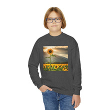Load image into Gallery viewer, Crewneck Sweatshirt - Youth - Sunflower
