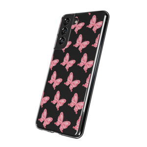 Phone Cases - Soft - Pink Butterfly Small