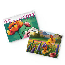 Load image into Gallery viewer, Standard Wall Calendar (2024) - Flowers