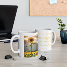 Load image into Gallery viewer, Mug - Sunflowers - White Ceramic 11oz
