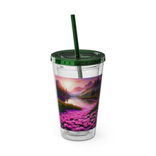 Load image into Gallery viewer, Sunsplash Tumbler with Straw, 16oz - Landscape
