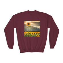 Load image into Gallery viewer, Crewneck Sweatshirt - Youth - Sunflower