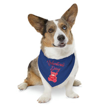 Load image into Gallery viewer, Pet Bandana Collar - Valentines Day - Dark Blue