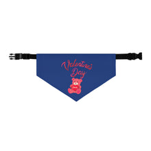 Load image into Gallery viewer, Pet Bandana Collar - Valentines Day - Dark Blue