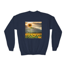 Load image into Gallery viewer, Crewneck Sweatshirt - Youth - Sunflower