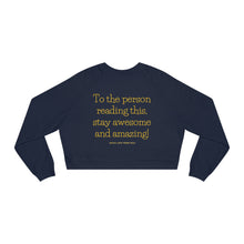 Load image into Gallery viewer, Cropped Fleece Pullover - Sunflower