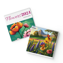 Load image into Gallery viewer, Standard Wall Calendar (2024) - Flowers
