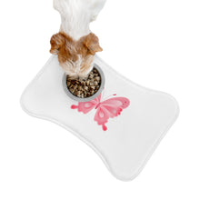 Load image into Gallery viewer, Pet Feeding Mats - Pink Butterfly - Bone