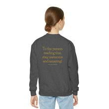 Load image into Gallery viewer, Crewneck Sweatshirt - Youth - Sunflower
