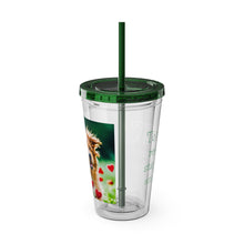 Load image into Gallery viewer, Sunsplash Tumbler with Straw, 16oz - Puppy Love