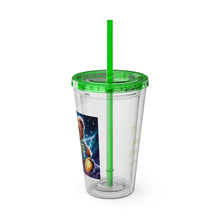 Load image into Gallery viewer, Sunsplash Tumbler with Straw, 16oz - Money Bear