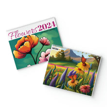 Load image into Gallery viewer, Standard Wall Calendar (2024) - Flowers
