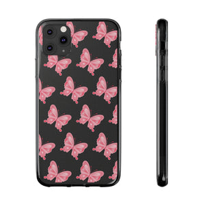 Phone Cases - Soft - Pink Butterfly Small