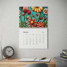 Load image into Gallery viewer, Standard Wall Calendar (2024) - Flowers