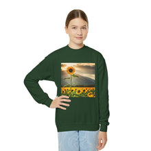Load image into Gallery viewer, Crewneck Sweatshirt - Youth - Sunflower