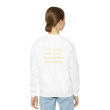 Load image into Gallery viewer, Crewneck Sweatshirt - Youth - Sunflower
