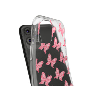 Phone Cases - Soft - Pink Butterfly Small