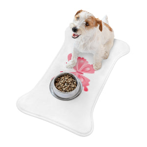 Pet Feeding Mats - Pink Butterfly - Bone