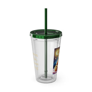 Sunsplash Tumbler with Straw, 16oz - Money Bear