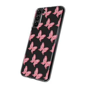 Phone Cases - Soft - Pink Butterfly Small