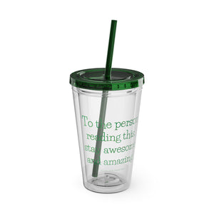 Sunsplash Tumbler with Straw, 16oz - Puppy Love