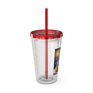 Sunsplash Tumbler with Straw, 16oz - Money Bear