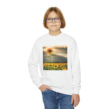 Load image into Gallery viewer, Crewneck Sweatshirt - Youth - Sunflower
