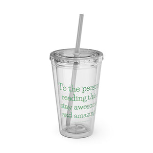 Sunsplash Tumbler with Straw, 16oz - Puppy Love