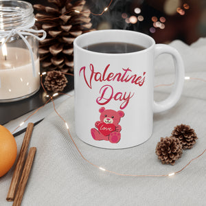 Mug - Valentines Day - White Ceramic  11oz