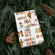 Load image into Gallery viewer, Gift Wrap Papers - Kwanzaa Principles - White
