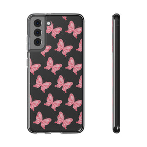 Phone Cases - Soft - Pink Butterfly Small