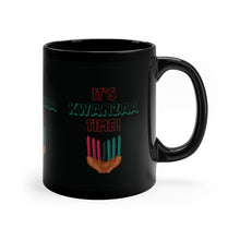 Load image into Gallery viewer, Mug - It’s Kwanzaa Time - Black 11oz
