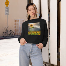 Load image into Gallery viewer, Cropped Fleece Pullover - Sunflower
