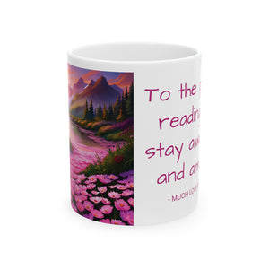 Mug - Landscape - White Ceramic  11oz