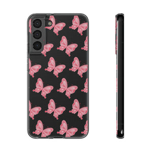 Phone Cases - Soft - Pink Butterfly Small