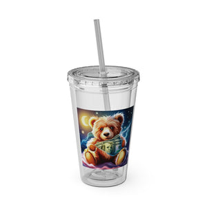 Sunsplash Tumbler with Straw, 16oz - Money Bear