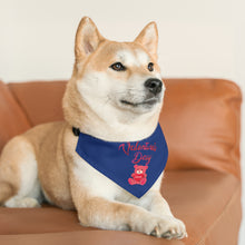 Load image into Gallery viewer, Pet Bandana Collar - Valentines Day - Dark Blue
