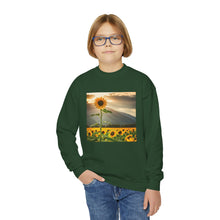 Load image into Gallery viewer, Crewneck Sweatshirt - Youth - Sunflower
