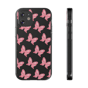 Phone Cases - Soft - Pink Butterfly Small